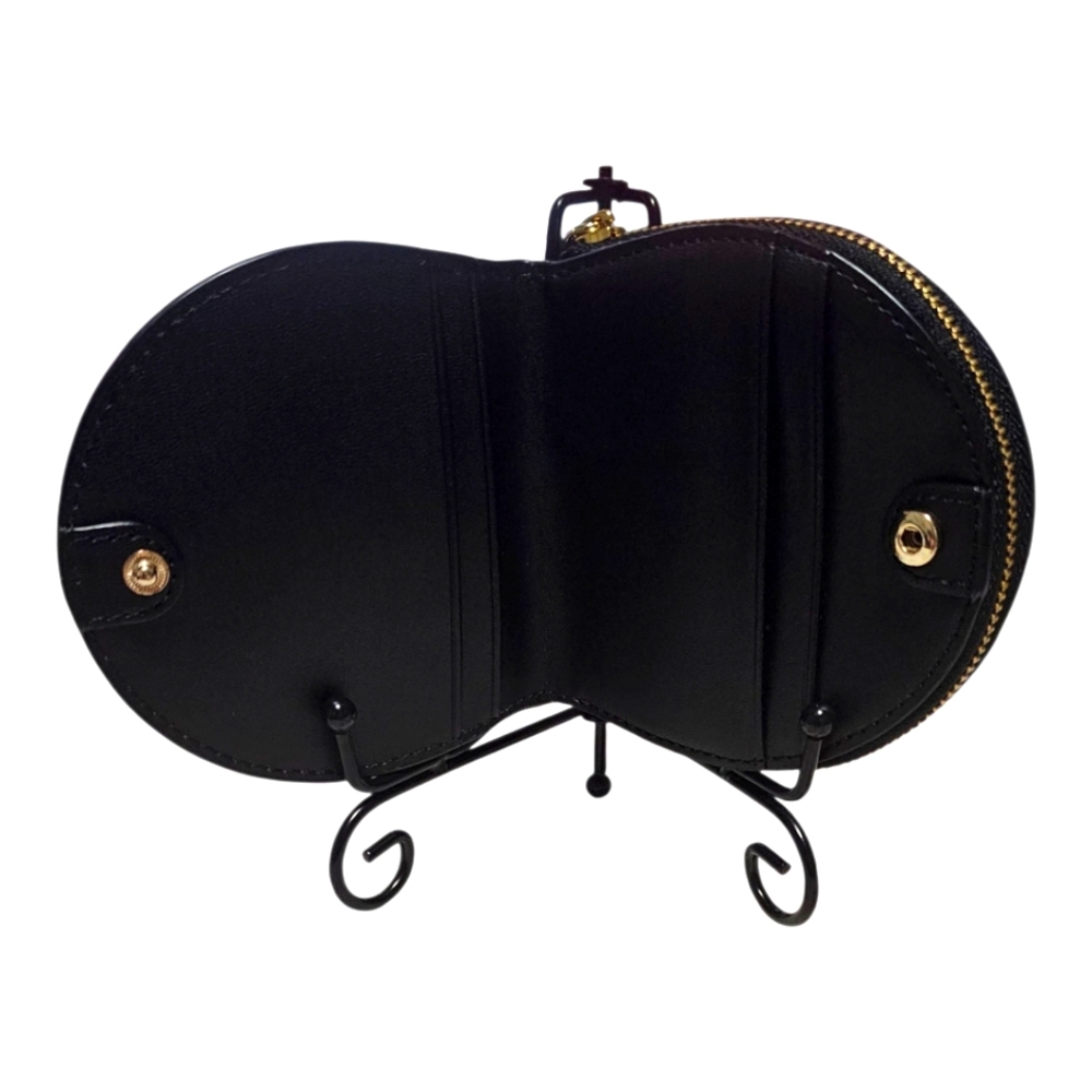 Kate Spade Black Leather Coin Pouch with Key Ring - Picture 3 of 7